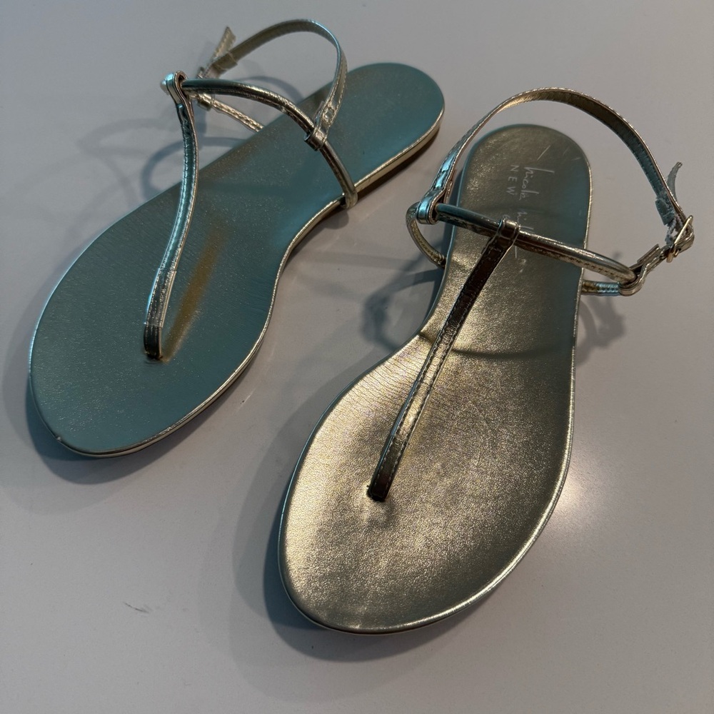 Nicole Miller Gold Sandals